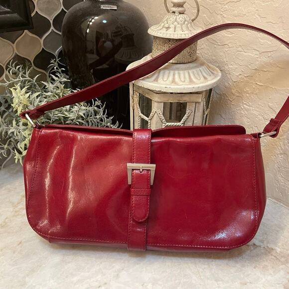 Hobo International Red leather shoulder bag - Picture 1 of 11